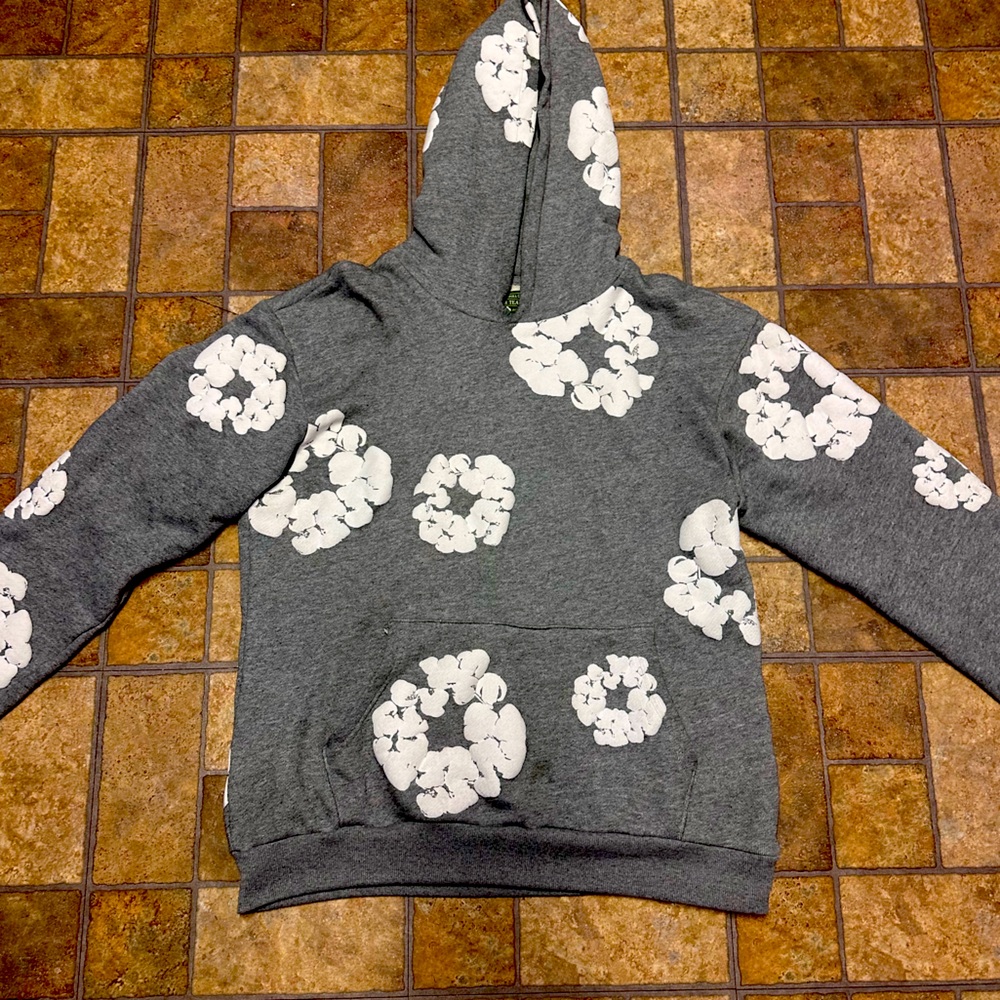 denim tears grey hoodie